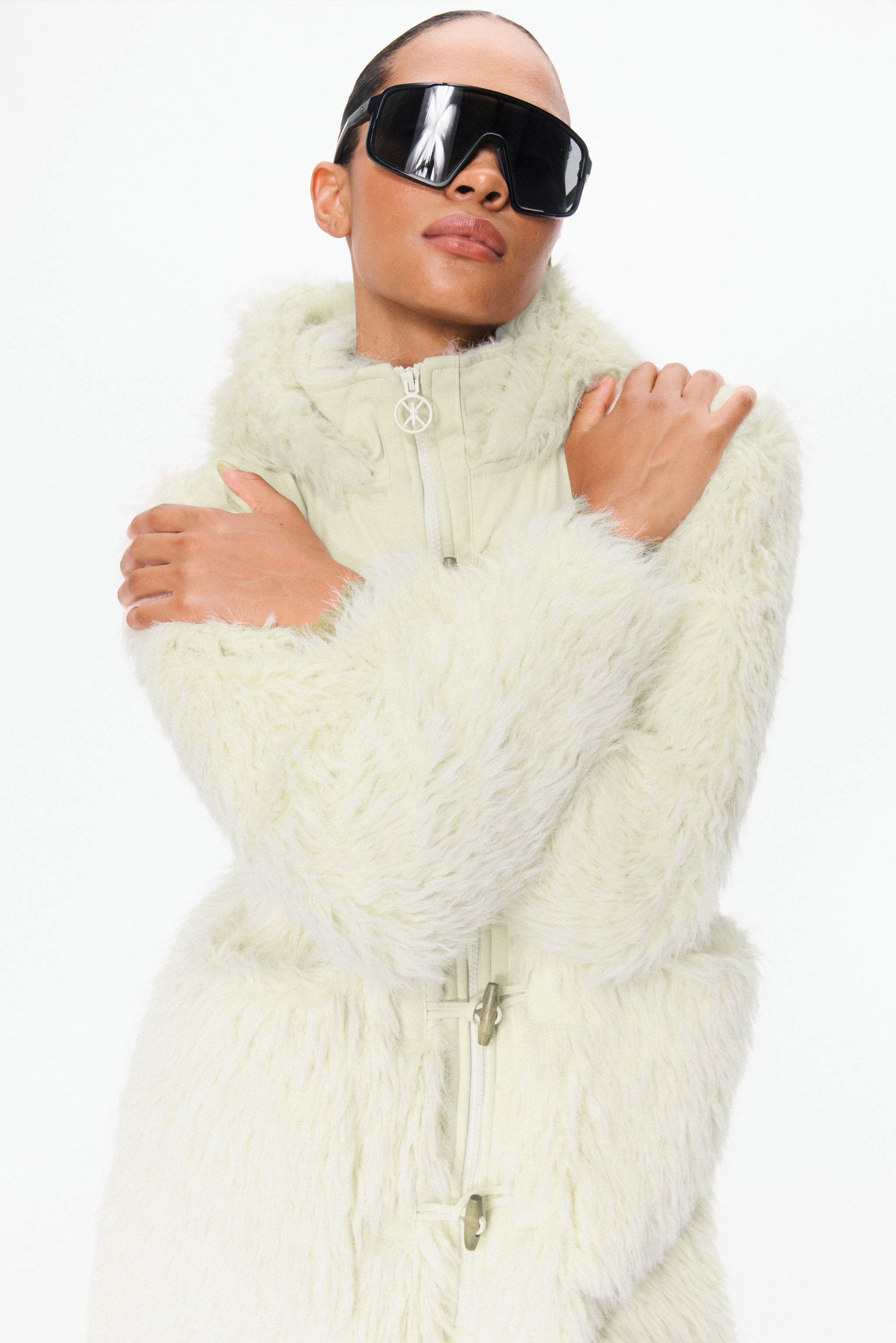 Vanilla Fur Jumpsuit Off White
