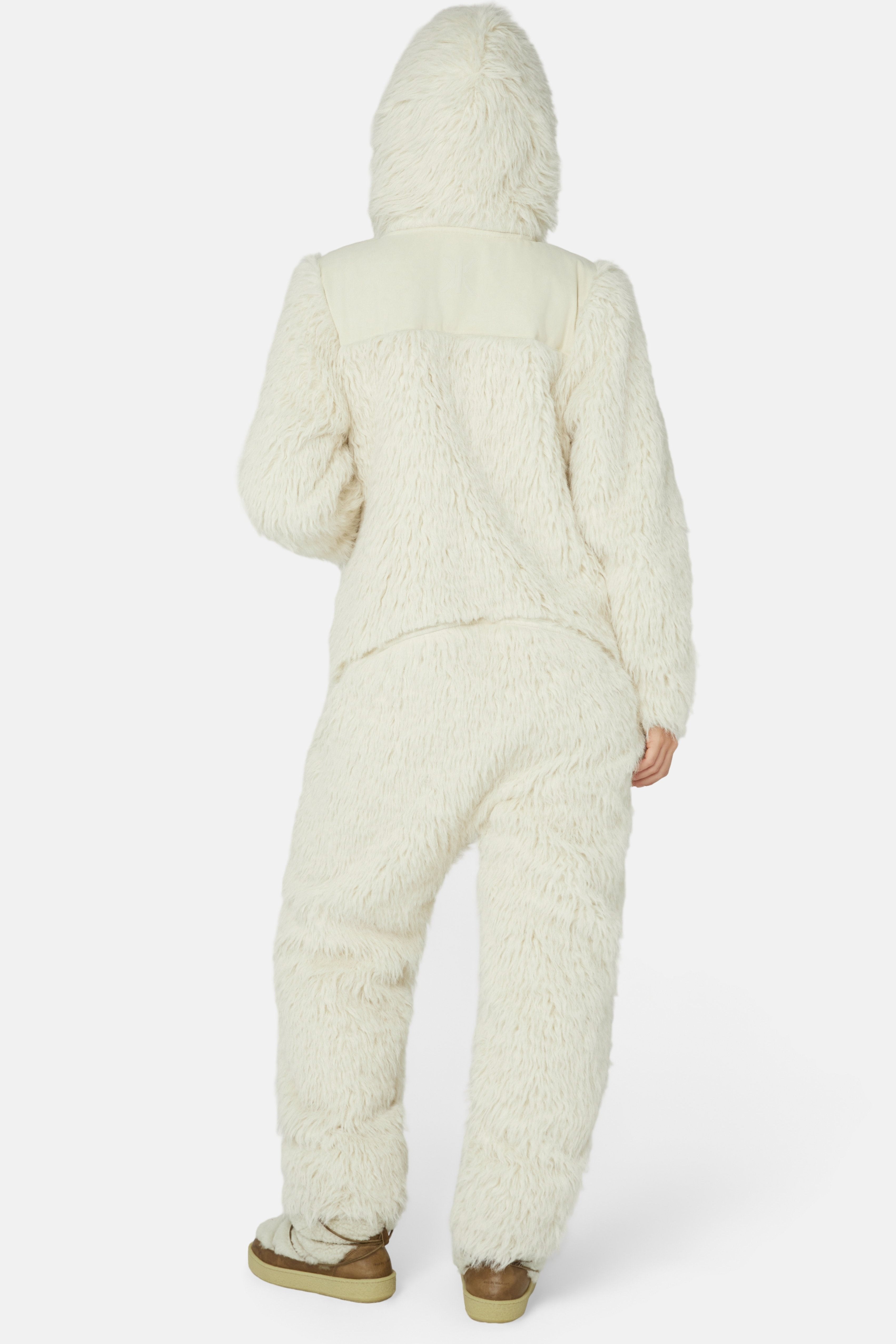 Vanilla Fur Jumpsuit Off White