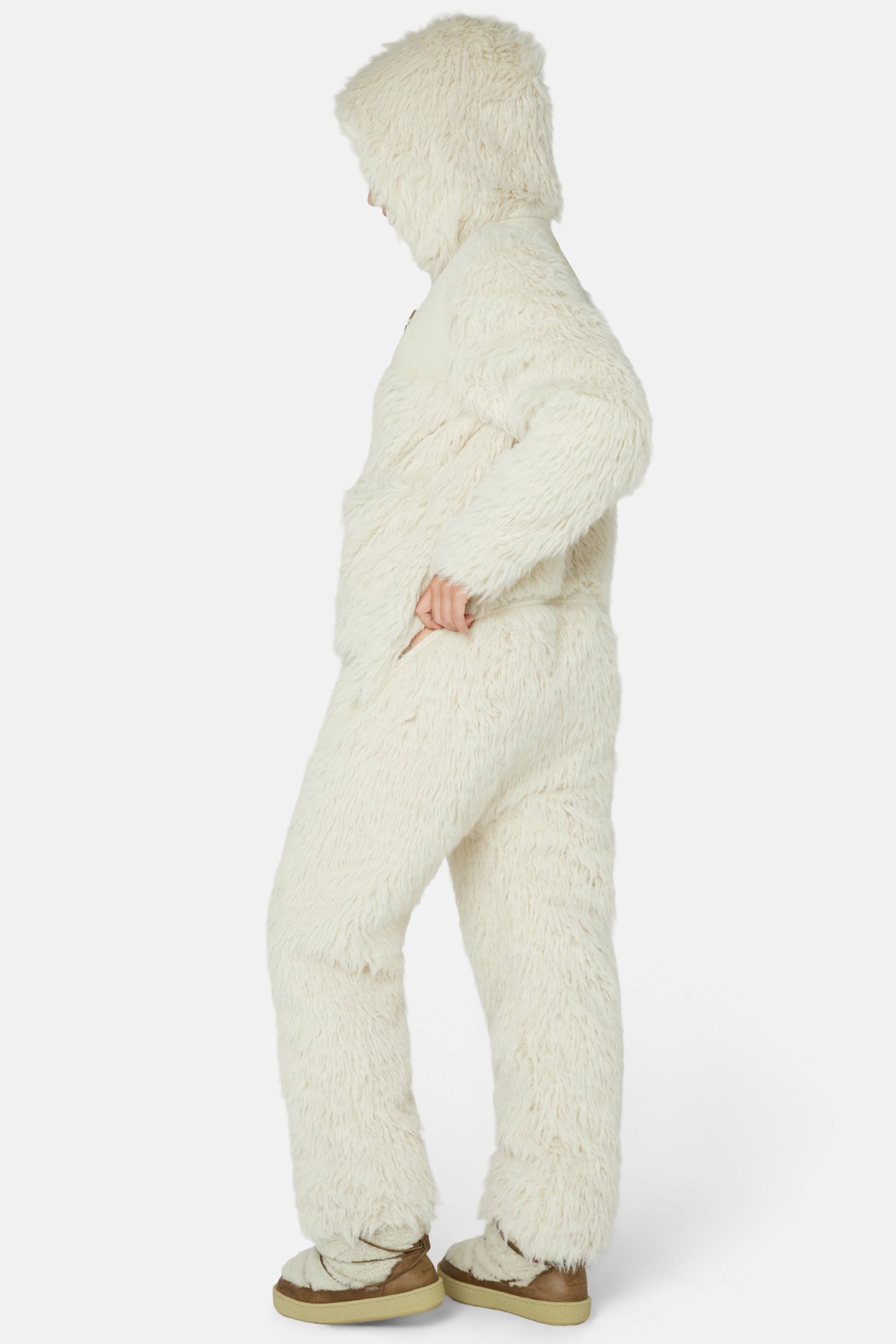 Vanilla Fur Jumpsuit Off White