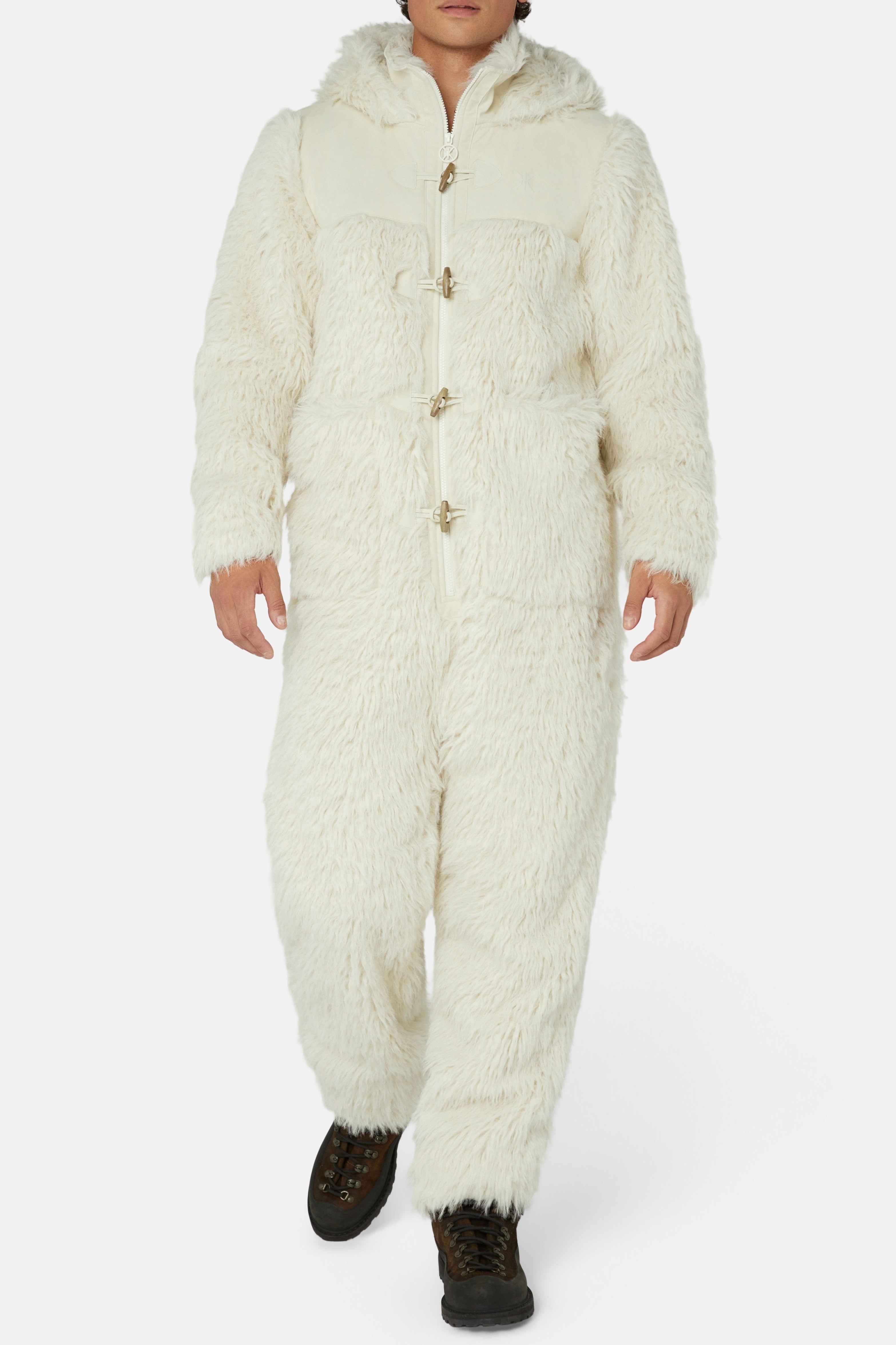Vanilla Fur Jumpsuit Off White