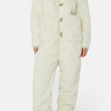 Vanilla Fur Jumpsuit Off White