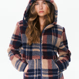 Earthy Fleece Jumpsuit Brown Check