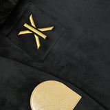 Alps Soft Velvet Flared Jumpsuit Black