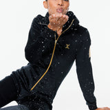 Alps Soft Velvet Flared Jumpsuit Black