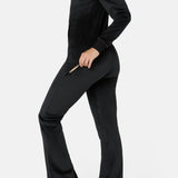 Alps Soft Velvet Flared Jumpsuit Black