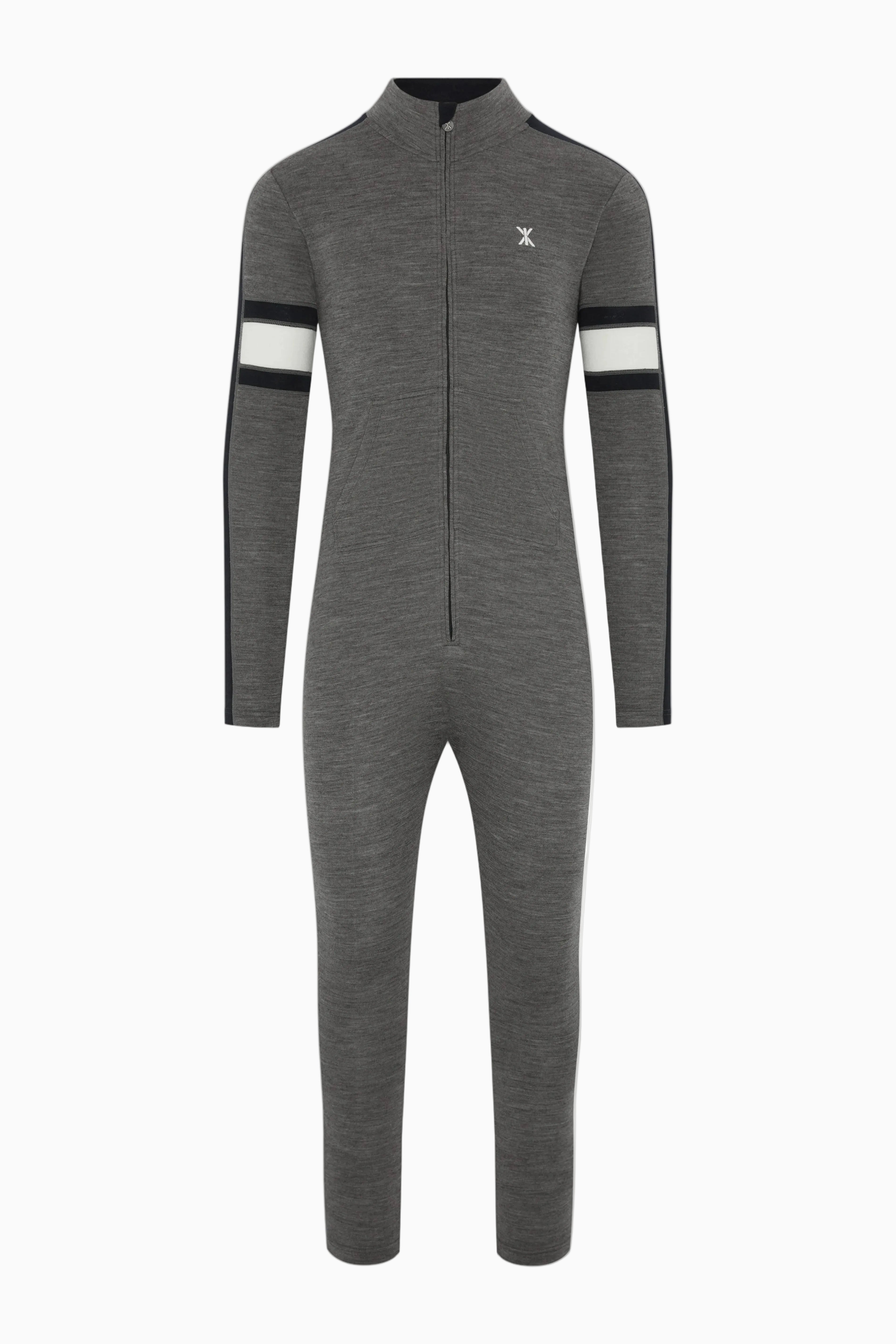 Merino Tech Male Baselayer Grey Melange