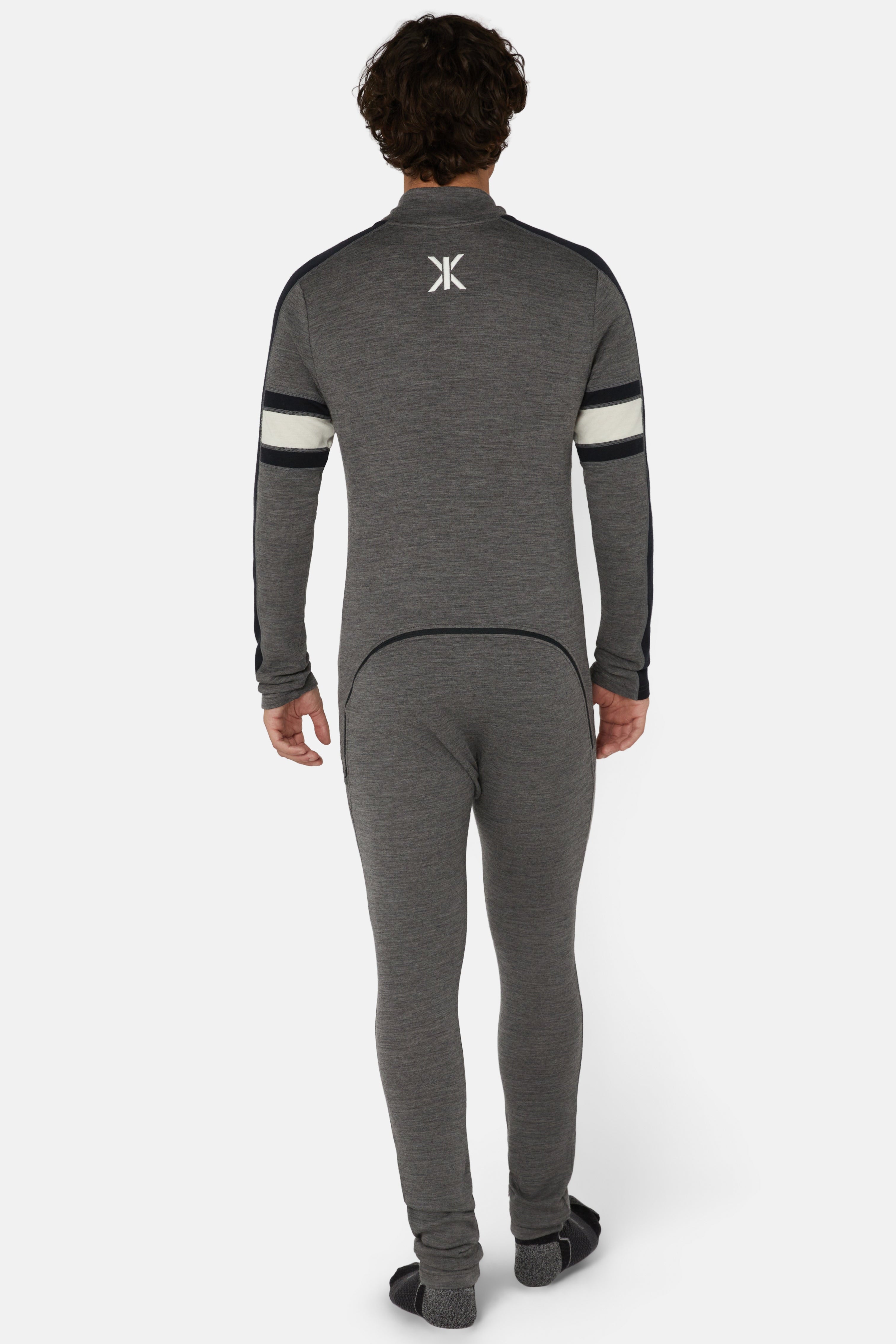 Merino Tech Male Baselayer Grey Melange
