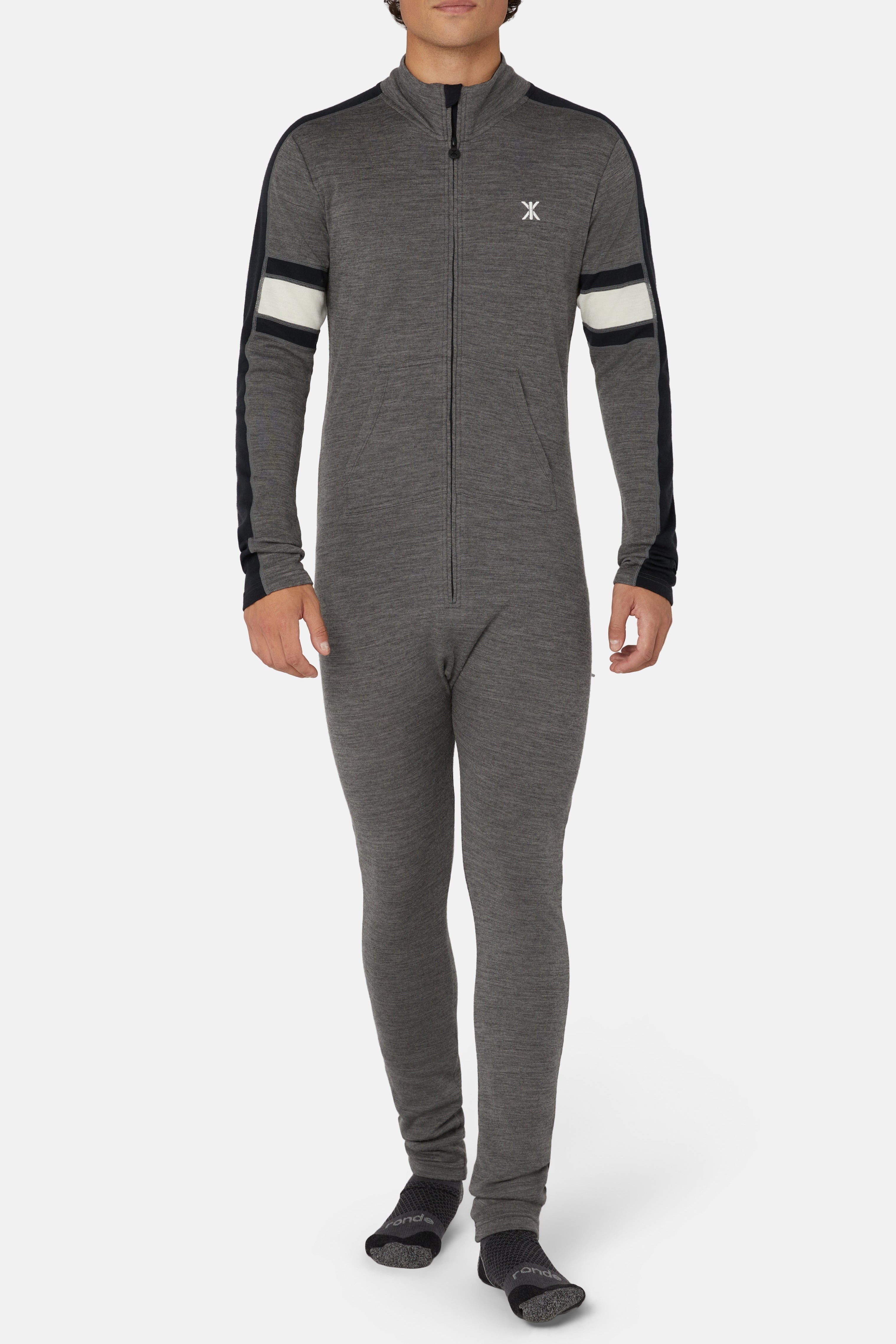 Merino Tech Male Baselayer Grey Melange