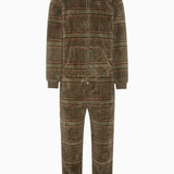 Puppy Jumpsuit Brown Check