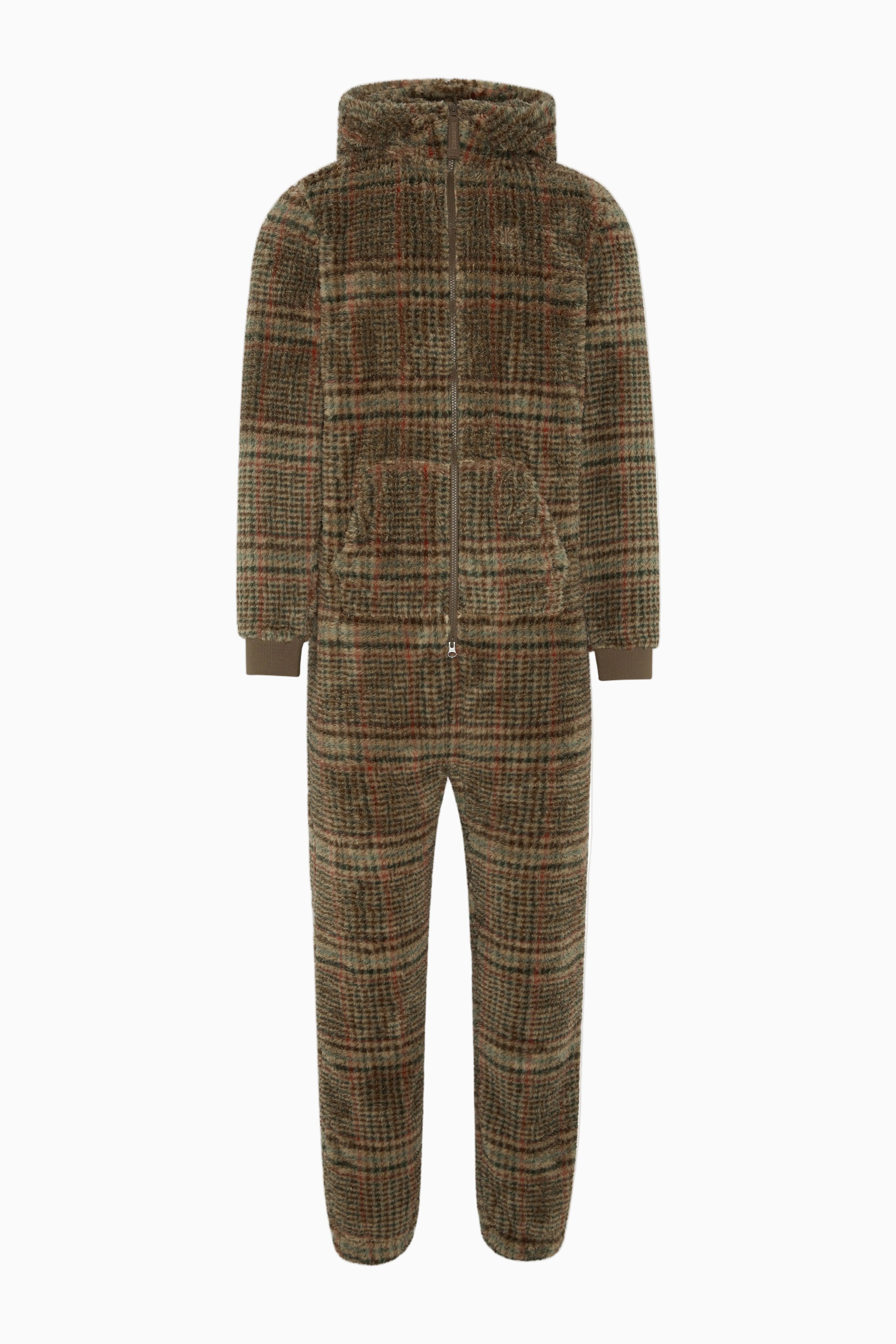 Puppy Jumpsuit Brown Check