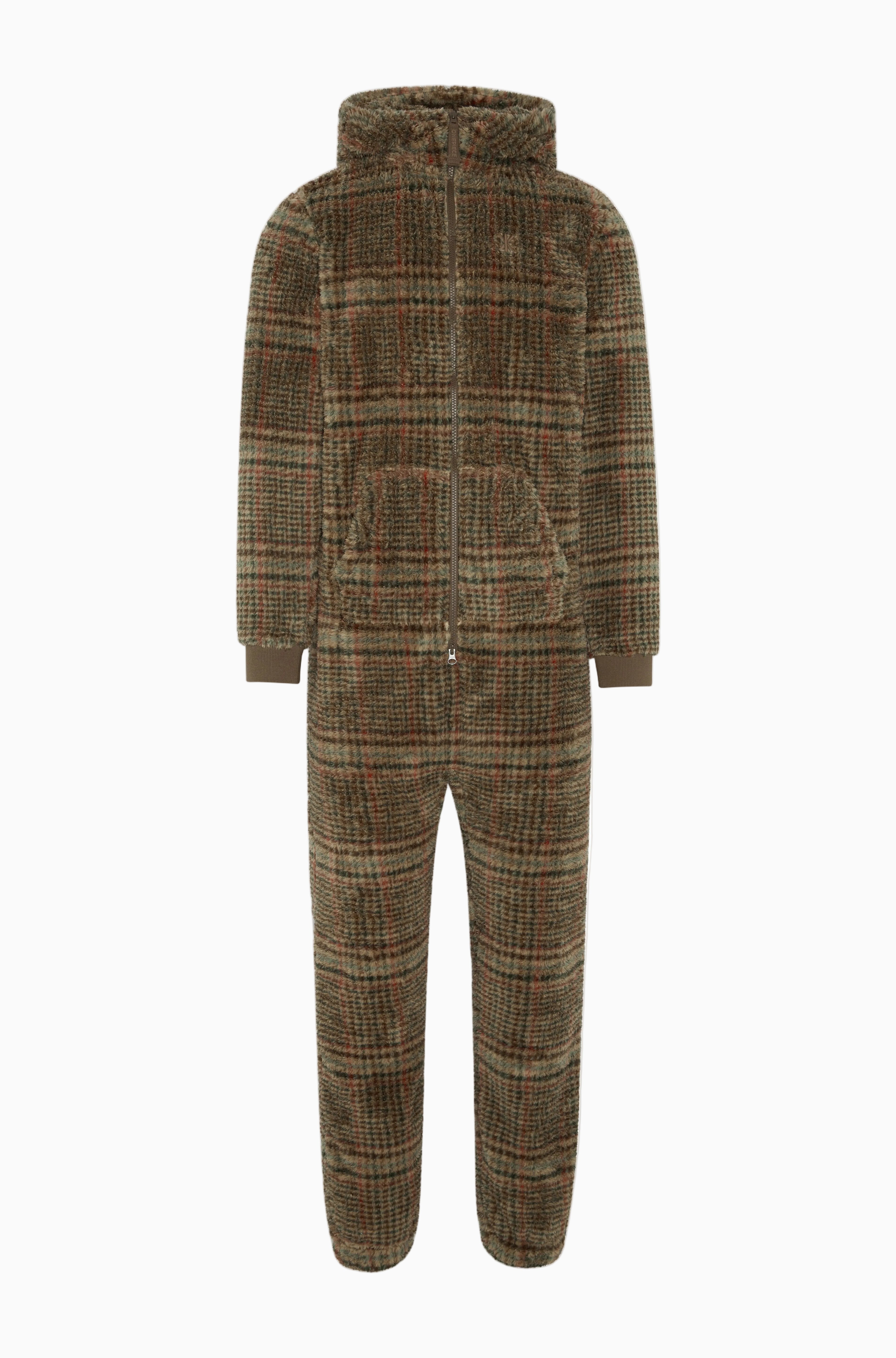 Puppy Jumpsuit Brown Check