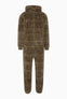 Puppy Jumpsuit Brown Check