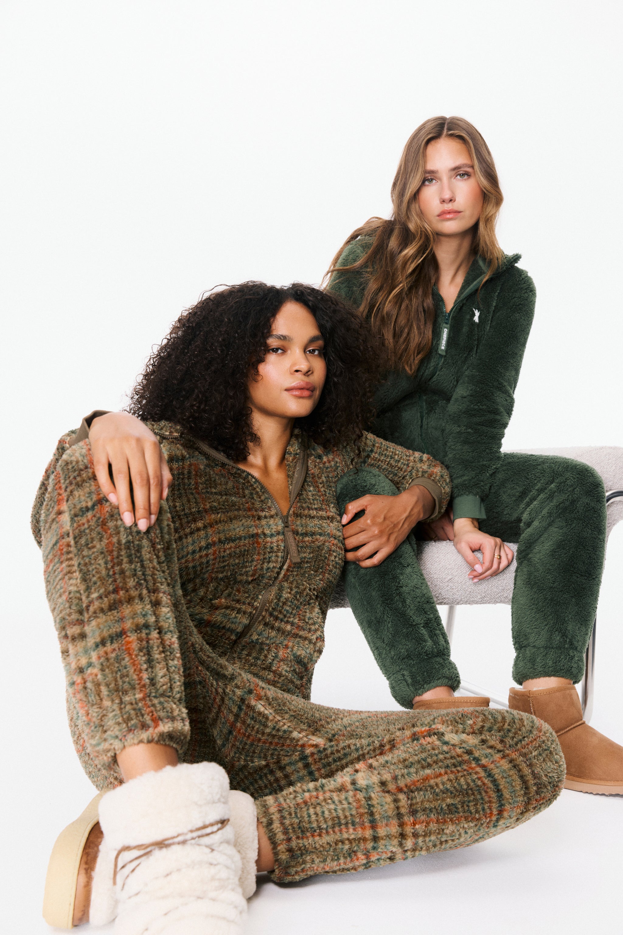 Puppy Jumpsuit Brown Check