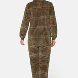 Puppy Jumpsuit Brown Check