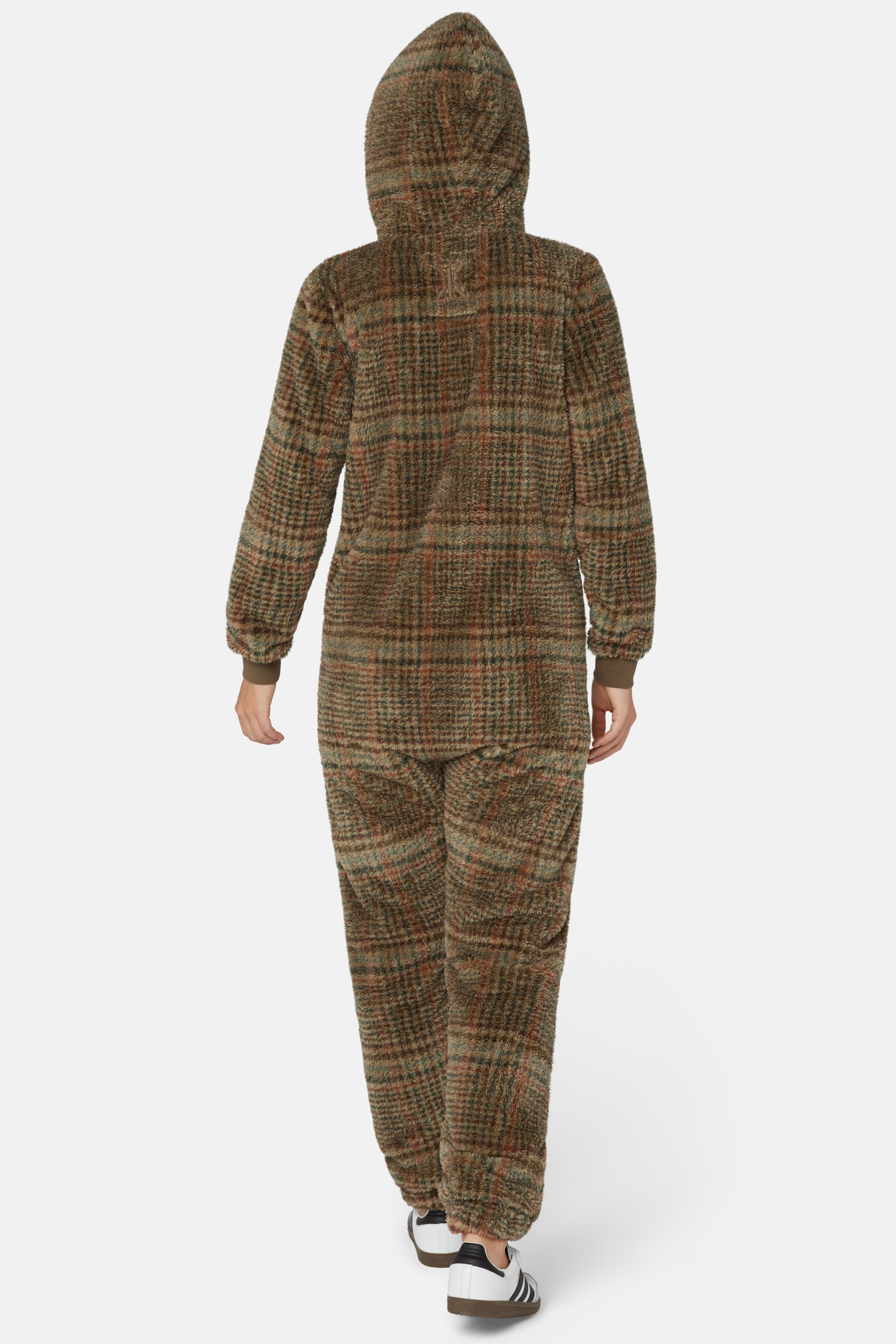 Puppy Jumpsuit Brown Check