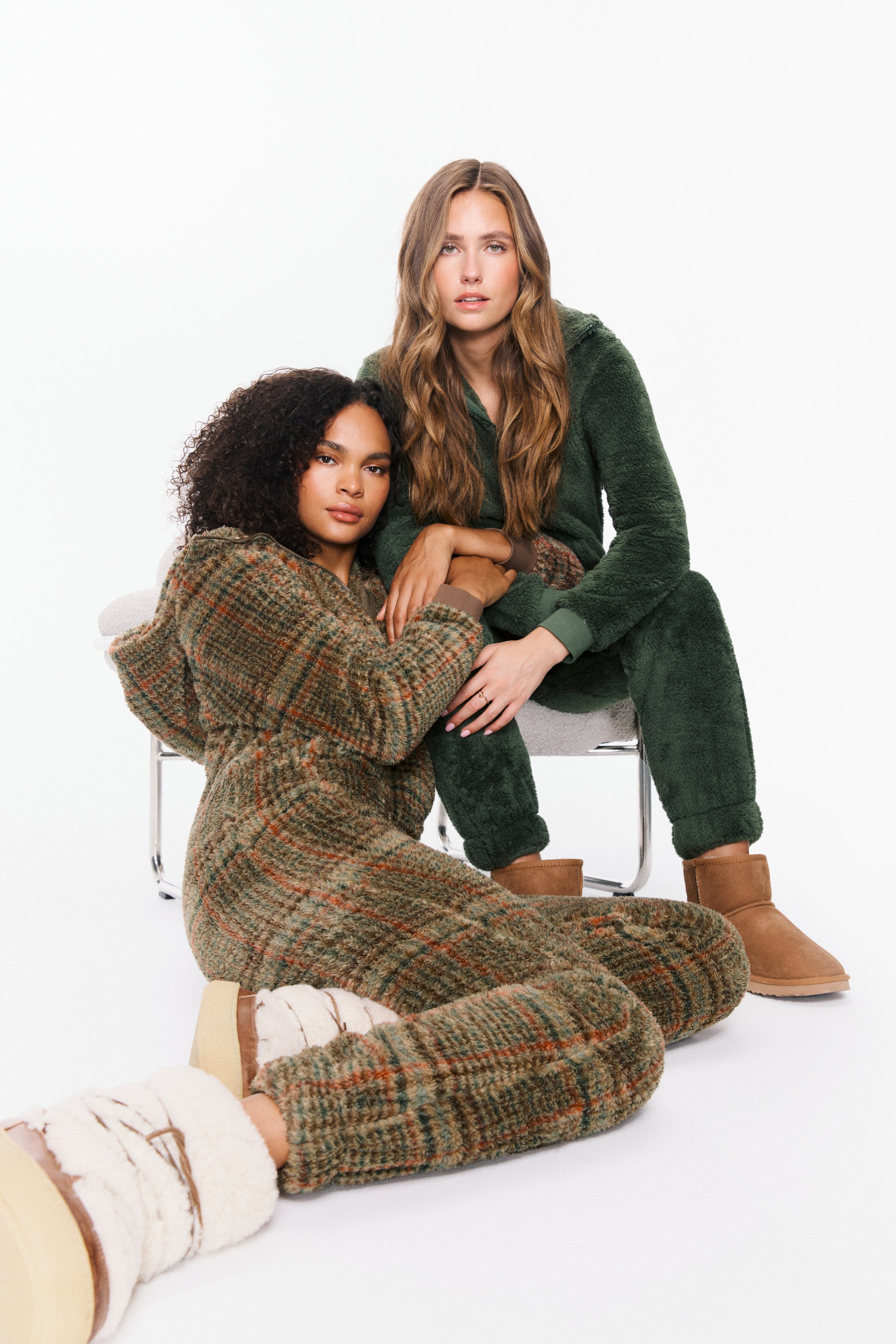 Puppy Jumpsuit Brown Check
