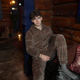 Puppy Jumpsuit Brown Check