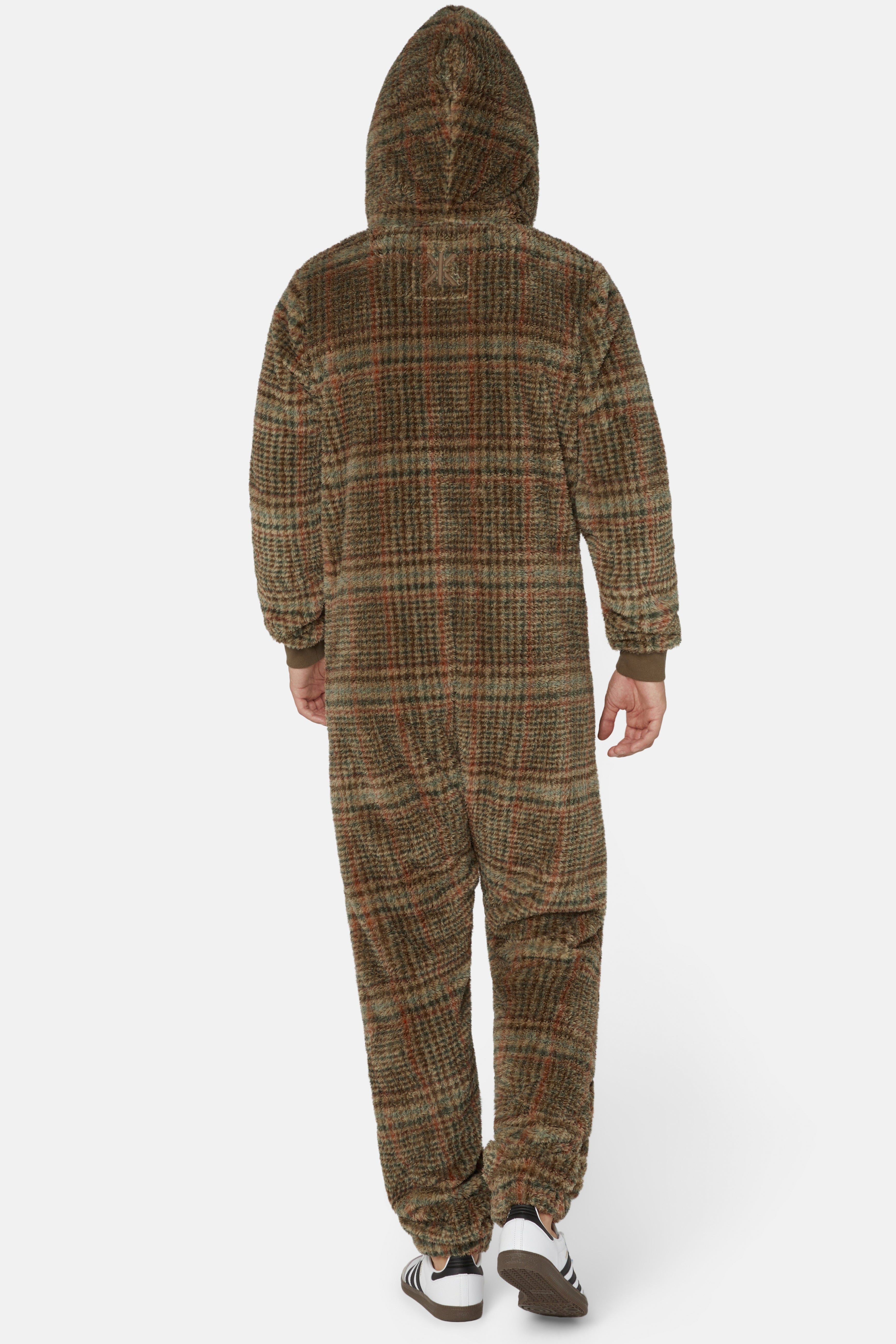 Puppy Jumpsuit Brown Check