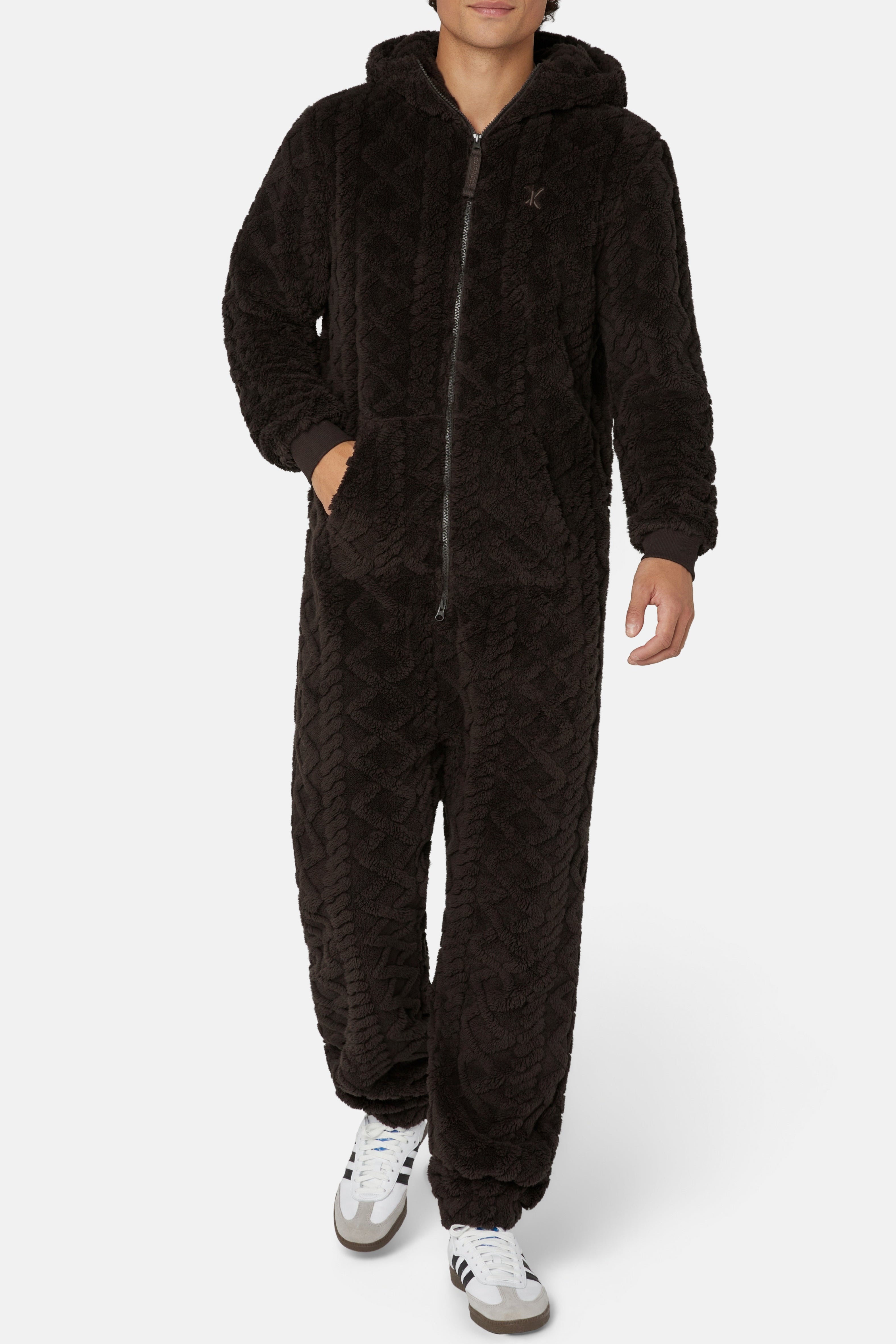 Puppy Cable Jumpsuit Dark Brown