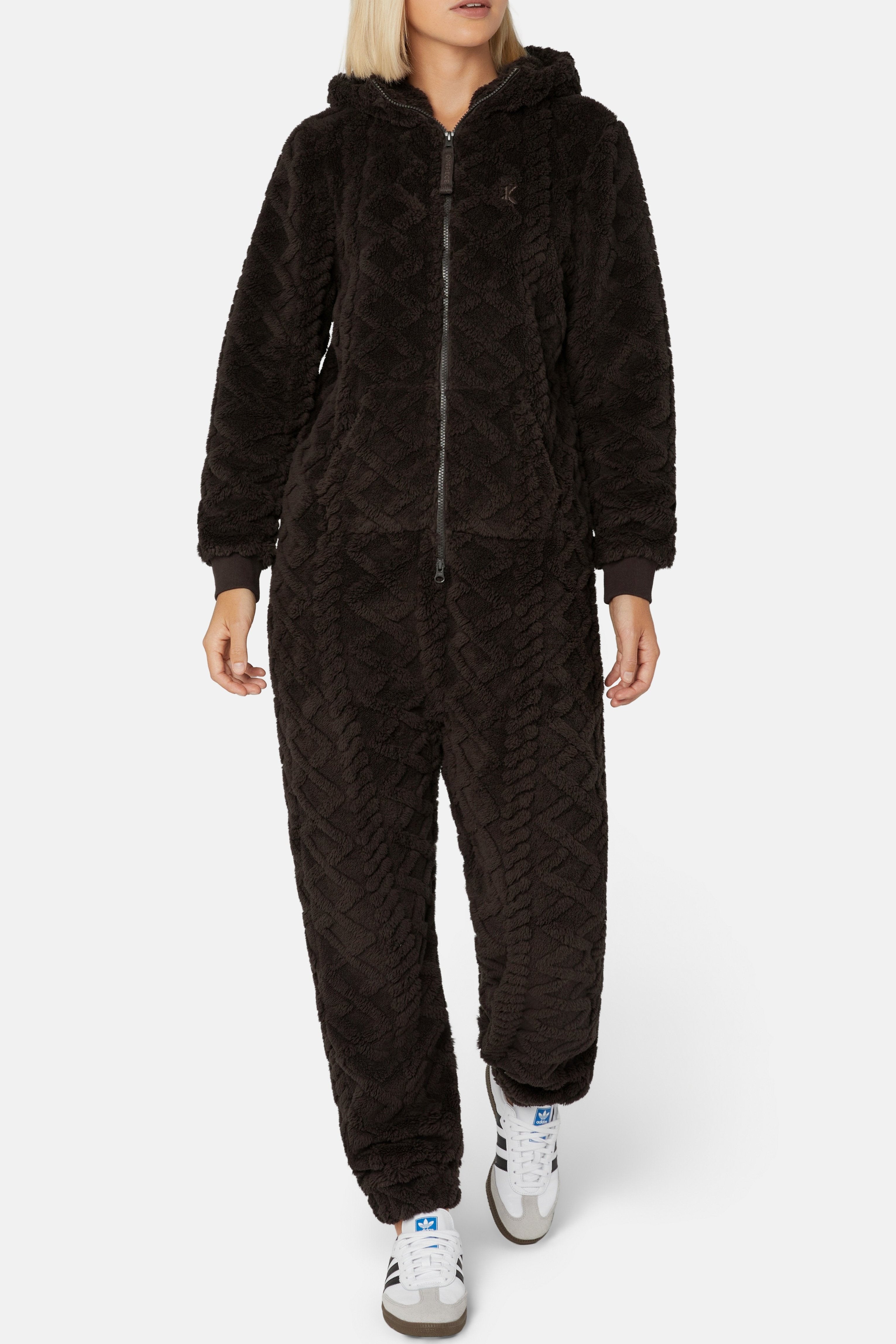 Puppy Cable Jumpsuit Dark Brown
