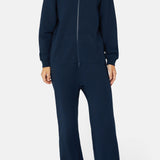 The Straight Leg Jogger Jumpsuit Navy