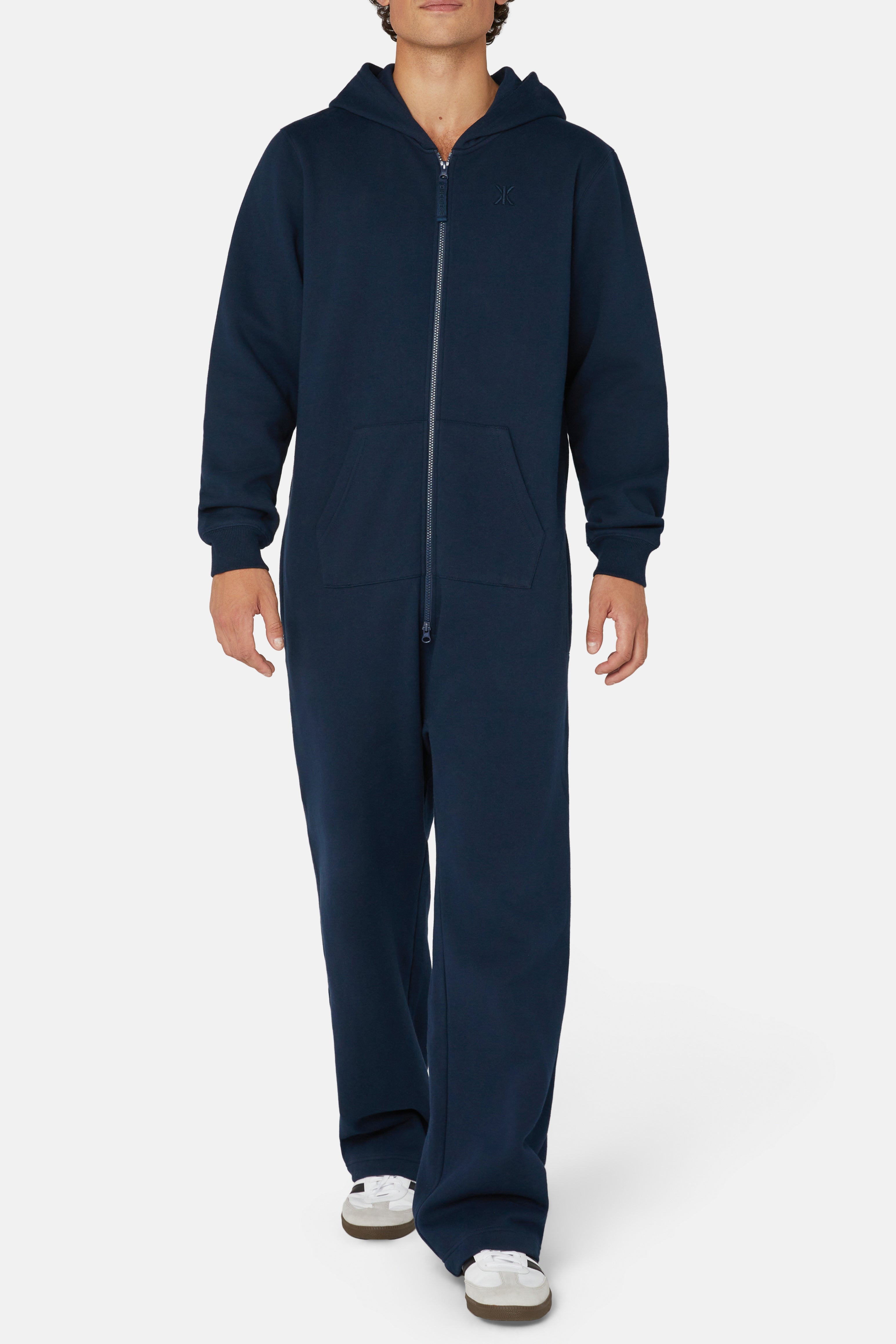 The Straight Leg Jogger Jumpsuit Navy