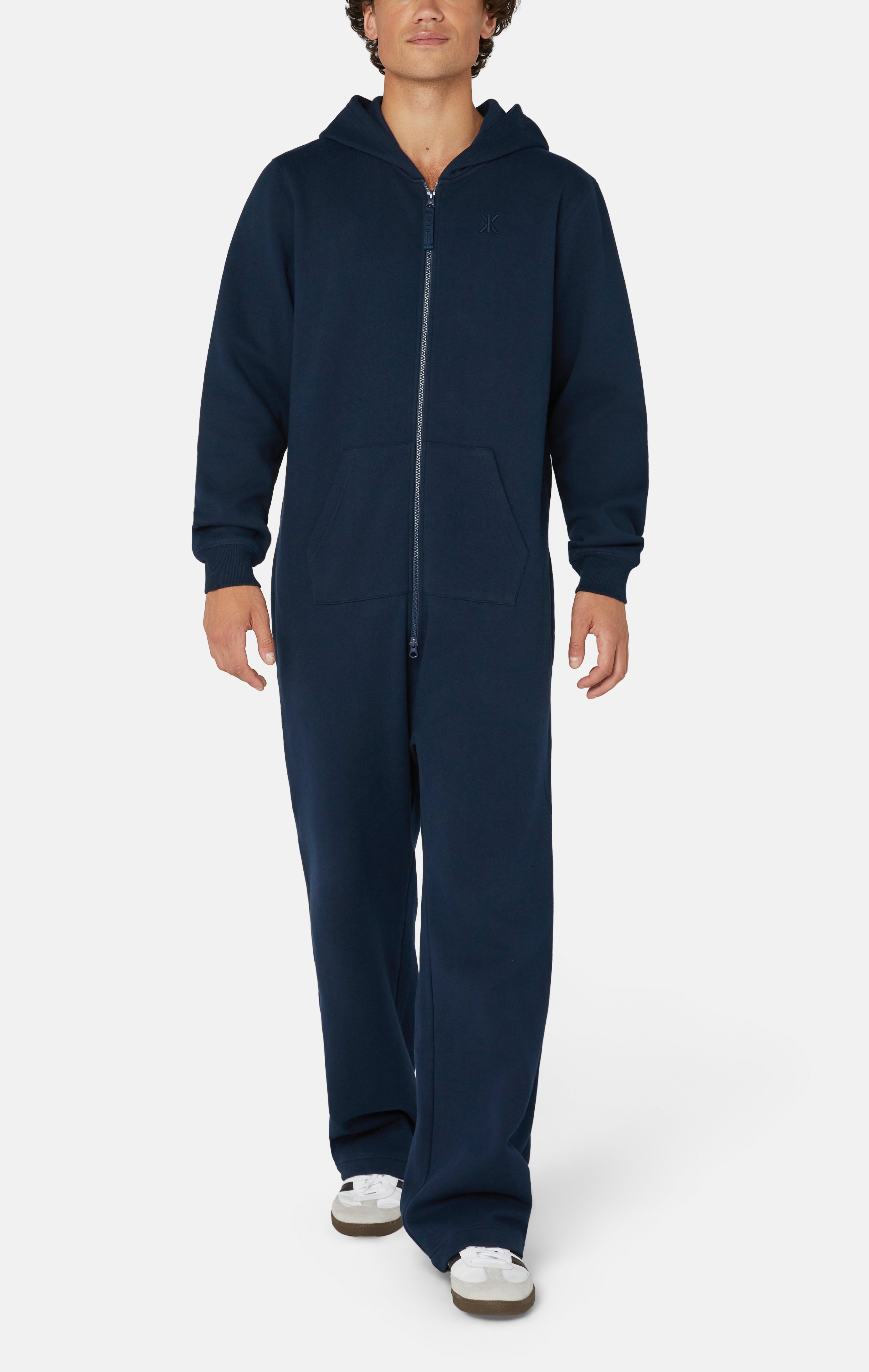 The Straight Leg Jogger Jumpsuit Navy