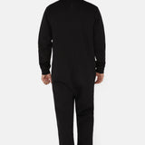 The Straight Leg Jogger Jumpsuit Black