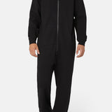 The Straight Leg Jogger Jumpsuit Black