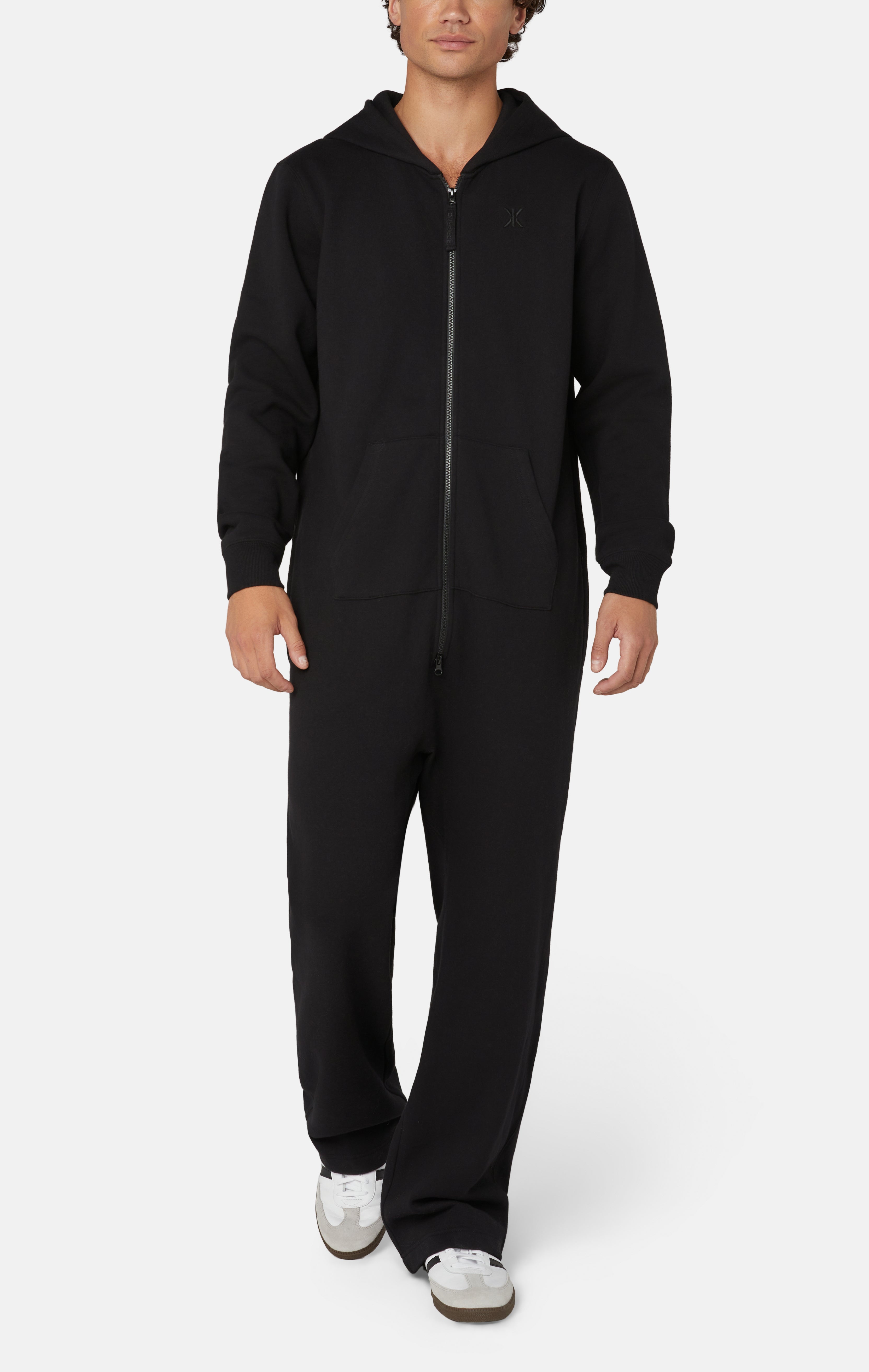 The Straight Leg Jogger Jumpsuit Black