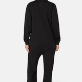 The Straight Leg Jogger Jumpsuit Black