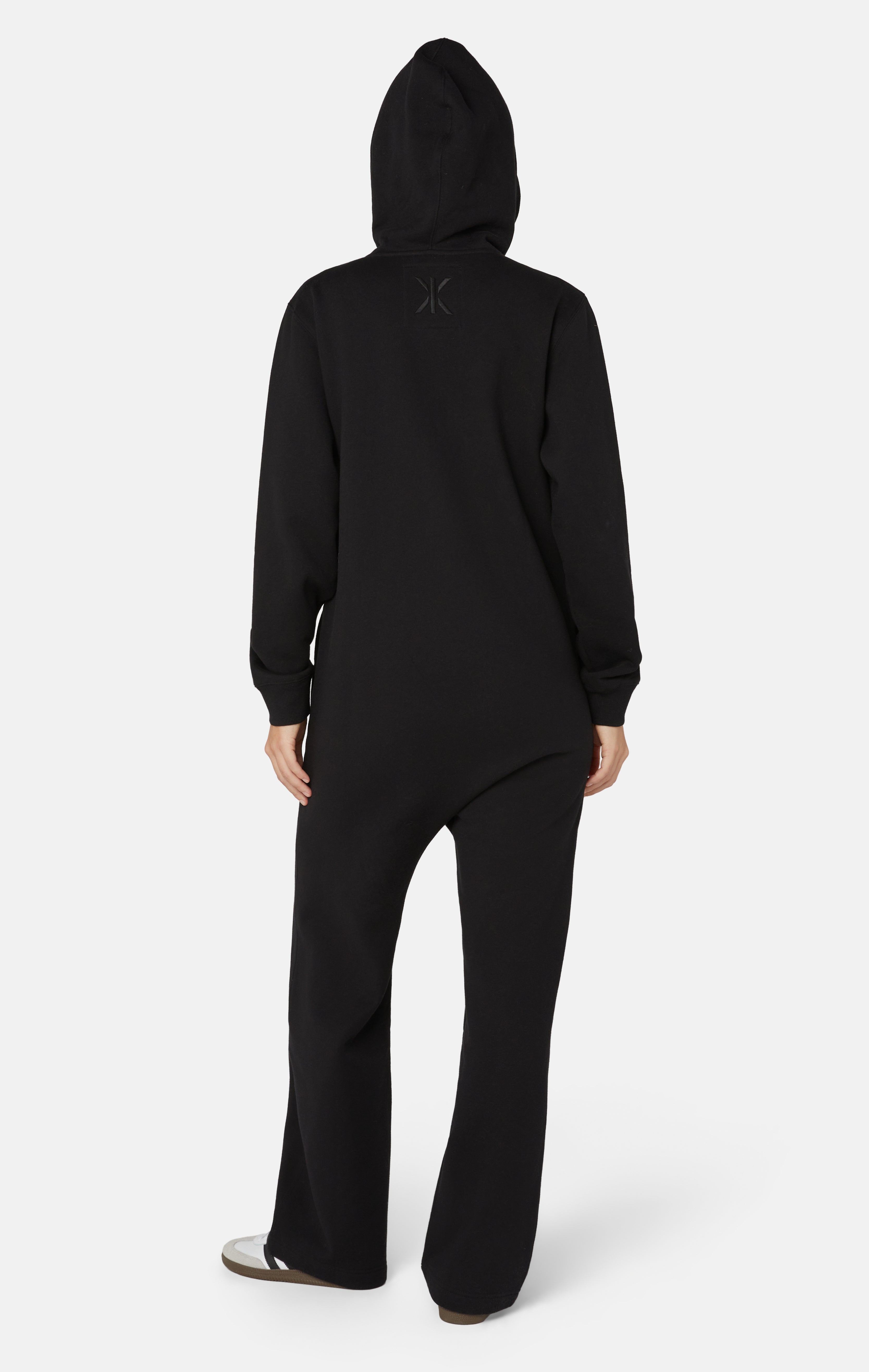The Straight Leg Jogger Jumpsuit Black