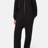 The Straight Leg Jogger Jumpsuit Black