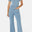 Denim Fit And Flared Jumpsuit Light Blue