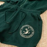 Sporty Basic Short Female Jumpsuit Green