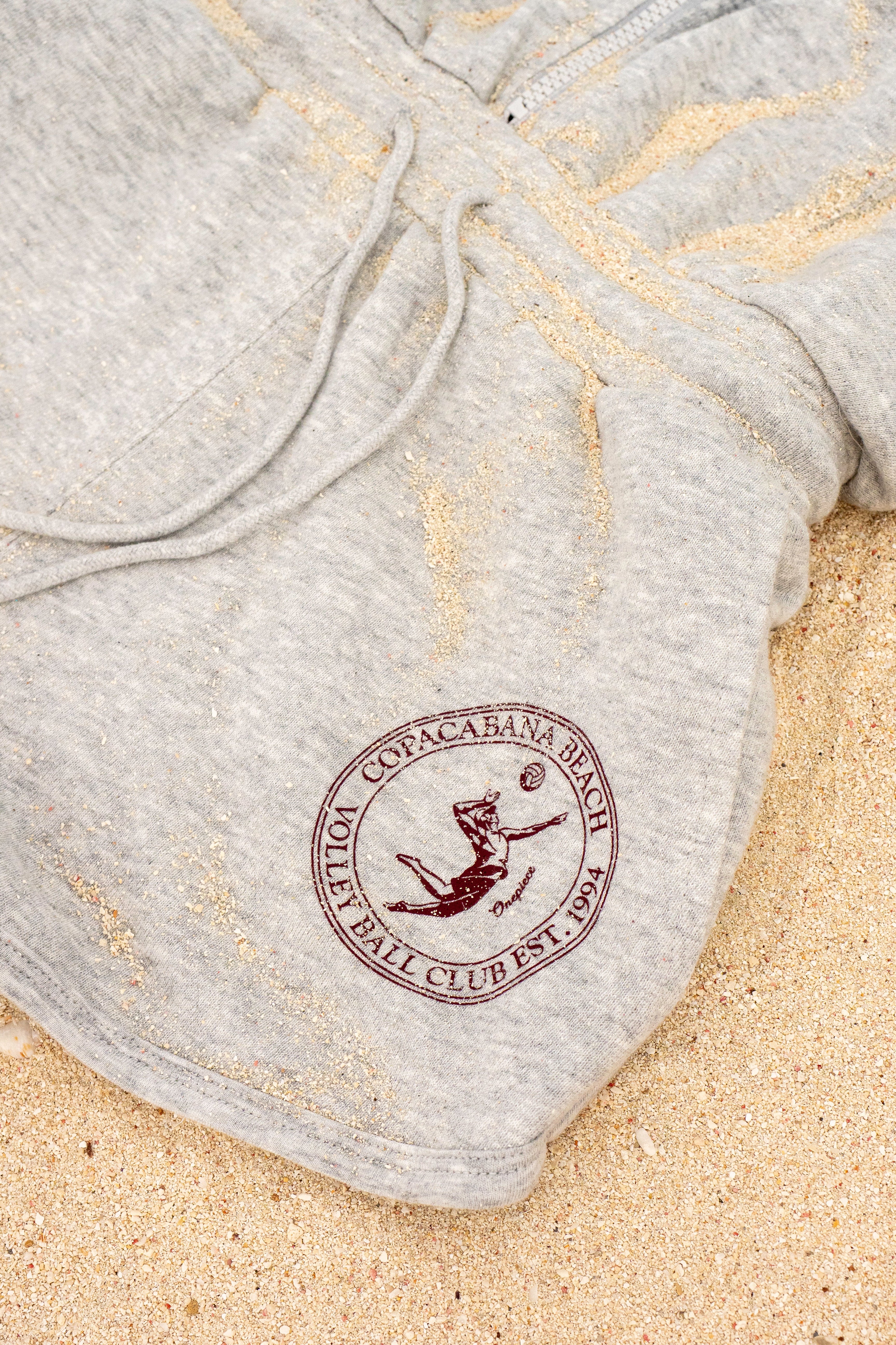 Sporty Basic Short Female Jumpsuit Grey Melange