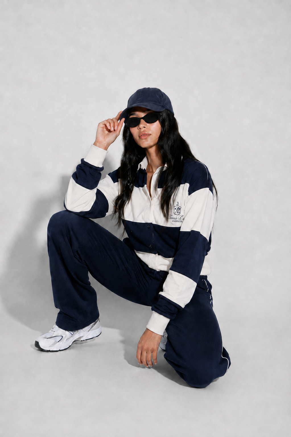 90s Rugby Female Jumpsuit | Navy