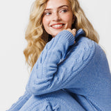 Cable Lux Cashmere Jumpsuit | Light Blue