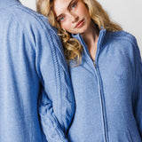 Cable Lux Cashmere Jumpsuit | Light Blue