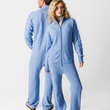 Cable Lux Cashmere Jumpsuit | Light Blue