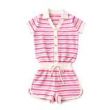 Riviera Piquet Short Knitted Jumpsuit