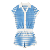 Riviera Piquet Short Knitted Jumpsuit