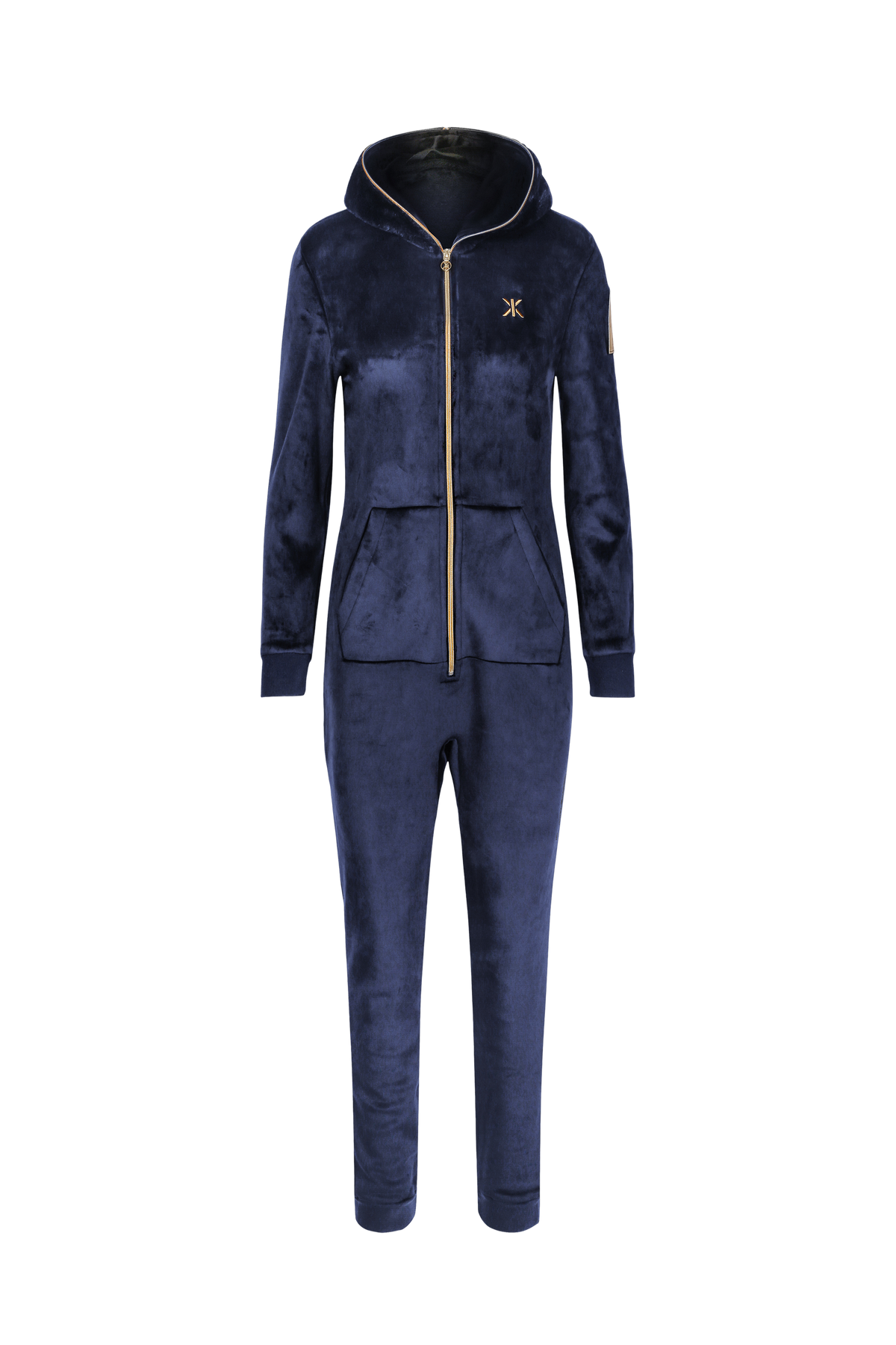 Alps Soft Velvet Fitted Jumpsuit | Navy – Onepiece