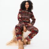Earthy Fleece Jumpsuit | Multi