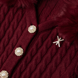 Chalet Fitted Jumpsuit | Wine