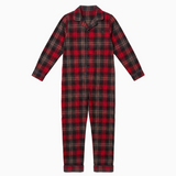 The Checked KIDS Pyjamas Jumpsuit front ghost image
