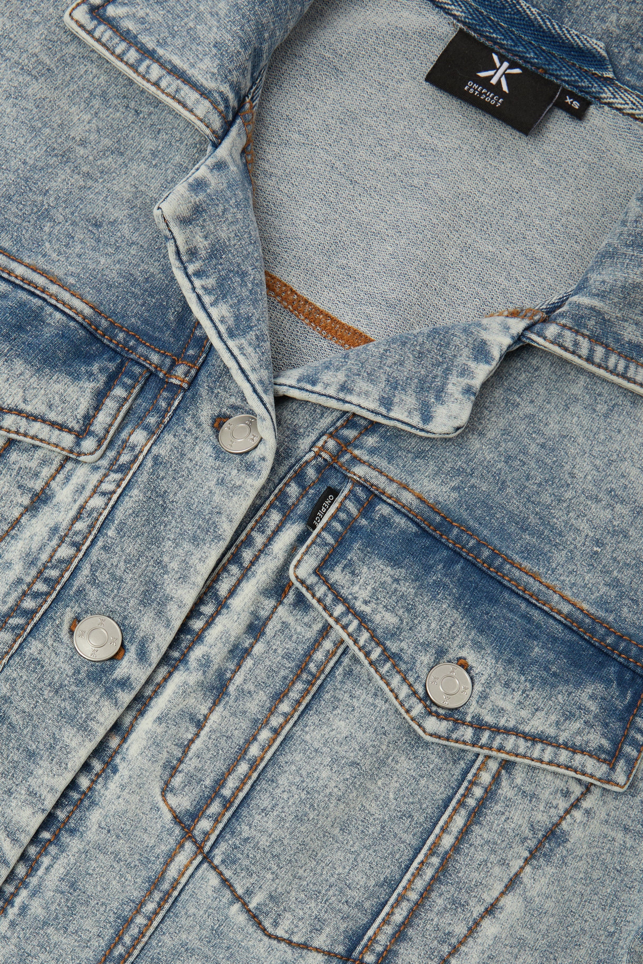 Denim Comfort Fitted Jumpsuit