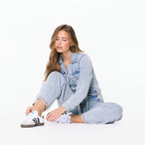 Denim Comfort Fitted Jumpsuit