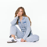Denim Comfort Fitted Jumpsuit