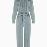 Denim Comfort Fitted Jumpsuit